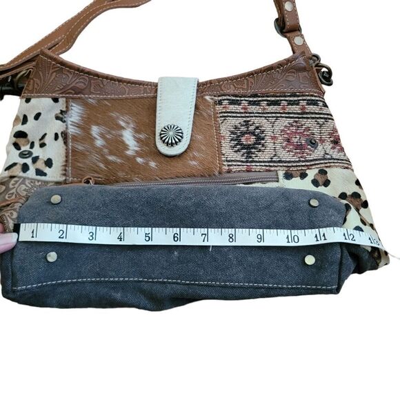 Myra Bag Multicolor Patchwork Shoulder Bag - Picture 5 of 5